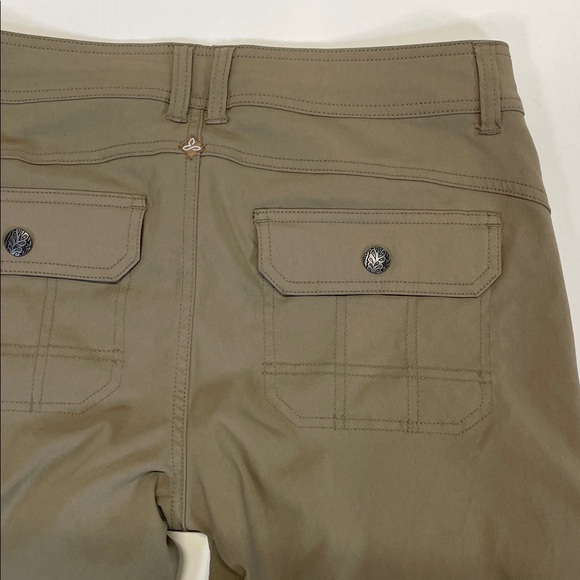 Prana Womens Khaki Hiking Shorts Size 8 Outdoor Utility Casual - Picture 7 of 11